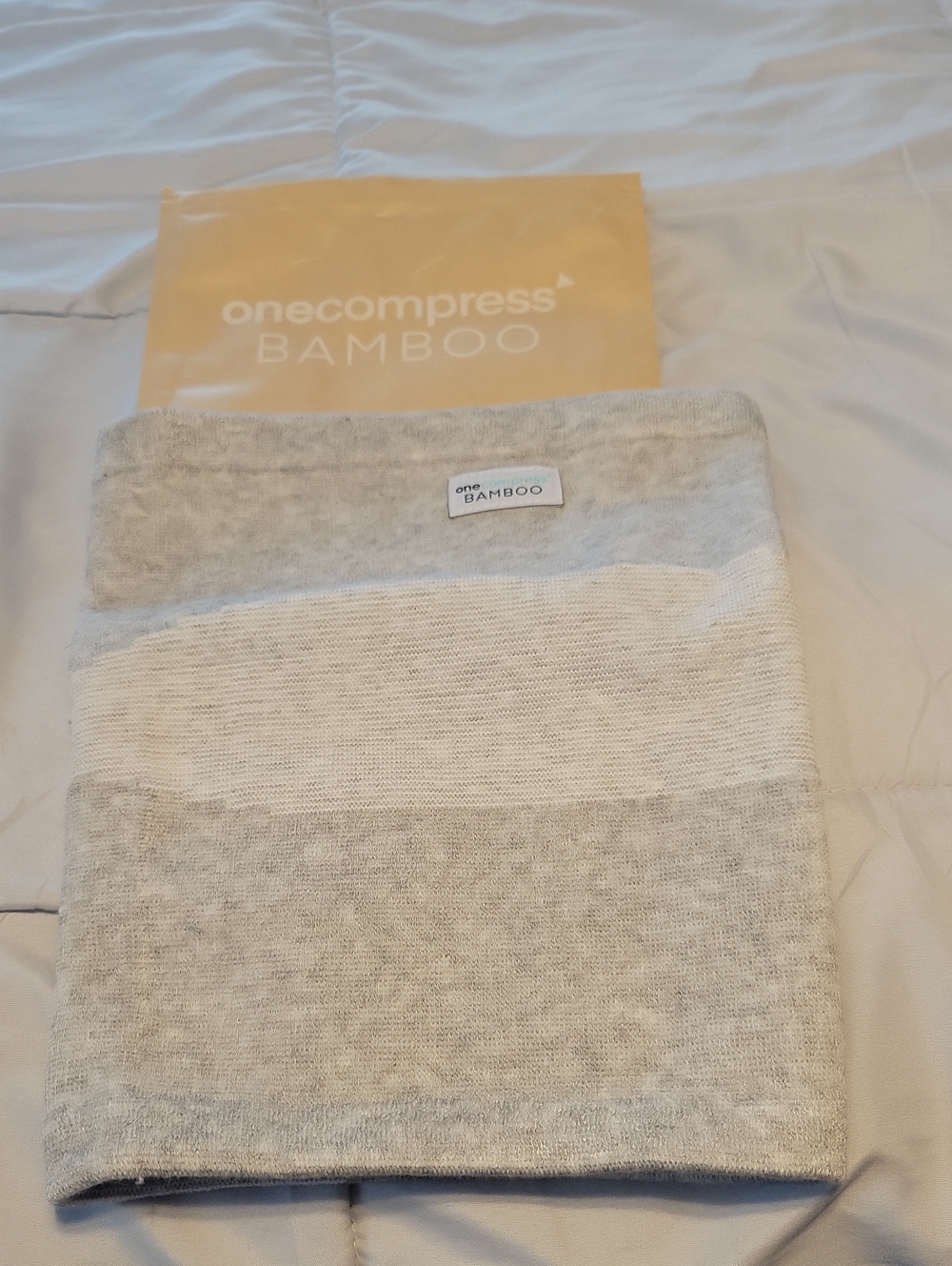 onecompress BAMBOO Premium Natural Healing Knee Sleeve - Grey